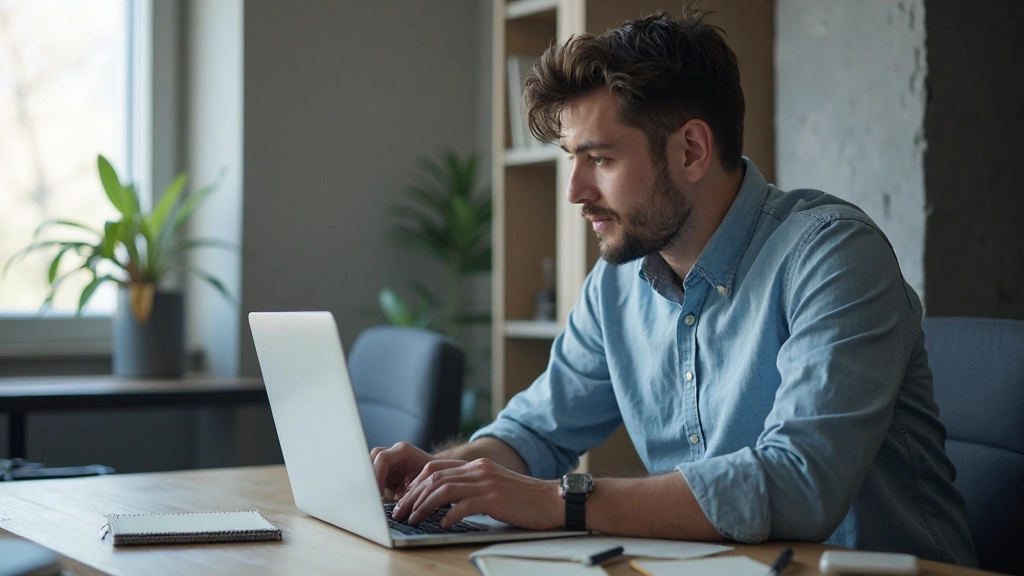 Профессиональная фотография ноутбука с образовательной платформой на экране